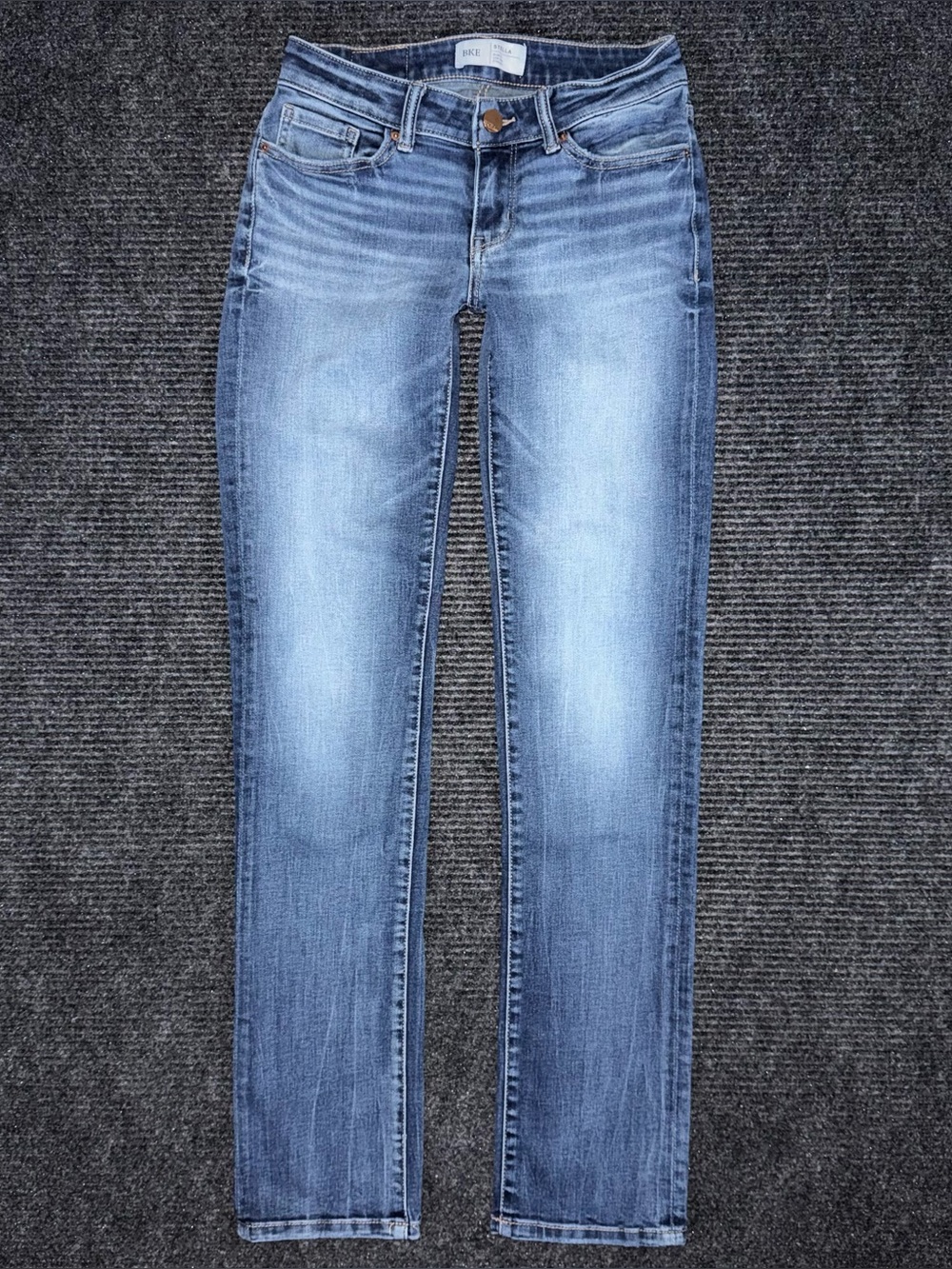 Buckle BKE Stella Slim Fit Low Rise Straight Stretch Jeans Sz 26 x 31.5 ABK1332